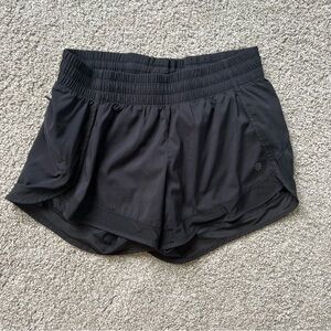 Black xs athleta mesh racer run short. Running shorts